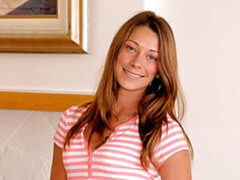 Cute-looking hottie Kirsten Lee jumps on a long penis with love