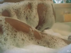 Блондинки, Семяизвержение, Сперма на лице, На природе, Втроем