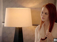 デカチン, 黒人, フェラチオ, 顔射, 赤毛, ティーン