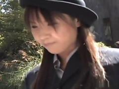 Asiático, Tetas grandes, Mamada, Corridas, Peludo, Japonés, Mamá, Al aire libre