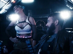 Tru Kait, Geishakyd - Space Junk Episode - cosplay harscore with busty brunette cowgirl