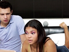 Gros cul, Frère, Brunette brune, Tir de sperme, Gorge profonde, Hard, Hd, Tabou