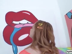 Grote lul, Sperma, Klein, Kut duiken, Roodharige vrouw, Geschoren, Mager, Tieten likken