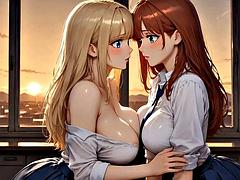 Gros seins, Blonde, Public, Rousse roux, Étudiant, Professeur