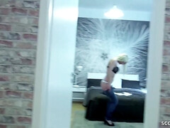 GERMAN SCOUT - SEDUCE BLOND HAIR GIRL TEENAGE ANGELA TO NAIL AT PUBLIC STREET CASTING - Hard Sex