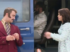 Nana, Grosse bite, Gros seins, Sucer une bite, Brunette brune, Tir de sperme, Léchez, Seins naturels