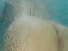 美女, ぽっちゃり, 茶髪の, ハードコア, 淫乱熟女, シャワー, 一人, おもちゃ