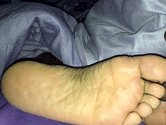 ぽっちゃり, 黒人, ぽちゃ, 黒人, 足, 足コキ