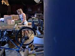 The Blonde Milf Watches Porn Magazines While She Fucks