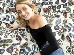 Leie, Schlafzimmer, Blondine, Bruder, Hundestellung, Fetisch, Selbstgemacht