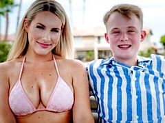 Stunning Bunny Madison - long legs scene - Dating My Stepson