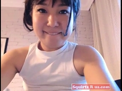 Enthousiasteling, Aziatisch, Japaans, Masturbatie, Alleen, Tiener, Webcamera