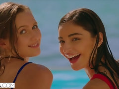 フェラチオ, 茶髪の, ハードコア, なめる, 小柄, ポルノスター, オマンコ, オッパイの