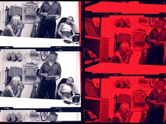 アメリカ人, デカ尻, デカパイ, フェラチオ, イマラチオ, オフィス, ストリップ, オッパイの