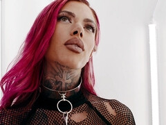 黒人, フェラチオ, ボンデージ, ブーツ, 異人種間, ピアス, タトゥー, オッパイの