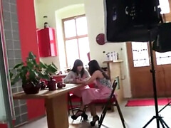 Beauté, Classique, Queue, Pénétrer avec le poing, Naturelle, Chatte, Adolescente, Plan cul à trois