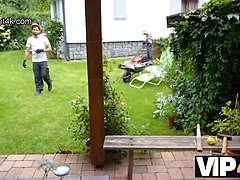 ブロンド, 浮気する, ヨーロピアン, Hd, アウトドア, ピグテール, オッパイの, 妻