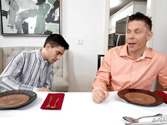 18, お尻, デカチン, フェラチオ, ハードコア, オマンコ, 三人, オッパイの