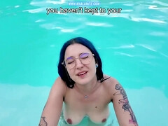 素人, デカ尻, チン, 毛深い, プール, ハメ撮り, 現実, のぞき
