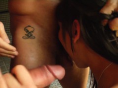 Anal, Cul, Sucer une bite, Brunette brune, Hd