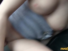 This Hot Brunette Sucks And Fucks Her Way Out Of Paying Taxi Fare