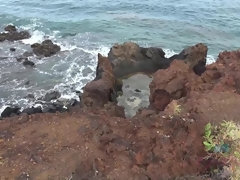 フェラチオ, 茶髪の, ラティーナ, アウトドア, 小柄, 公共, オッパイの, 濡れ