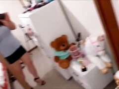 Black Mini Skirt And High Heels - Krystal