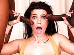 Grosser arsch, Grosser schwanz, Blasen, Braunhaarige, Gruppensex, Gruppe, Hardcore, Titten