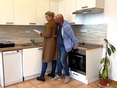 Sexy Blonde Real Estate Agent Fucks Her Big Dick Client