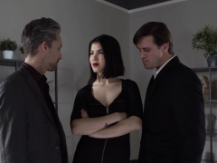 Tsjechisch, Europees, Sperma in gezicht, Hd, Trio, Tieten likken