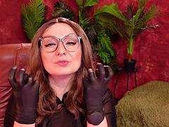 Schwarz, Schwarz, Europäisch, Fetisch, Handschuhe, Milf, Krankenschwester, Solo