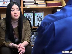 Grote kont, Grote mammen, Zwart, Hd, Natuurlijke tieten, Kantoor, Tiener