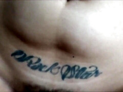 Late Night Text - Hairy brunette girl next door in homemade POV sex action