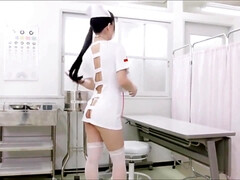 Asiatisch, Grosse titten, Japanische massage, Natürlichen titten, Krankenschwester, Solo, Strümpfe, Titten
