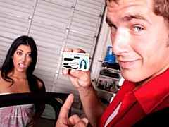 デカ尻, デカチン, フェラチオ, 茶髪の, バック, 自然山雀, ティーン, オッパイの