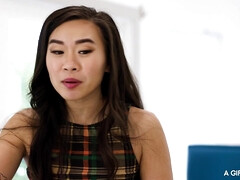 Asiatique, Cul, Nana, Dingue, Lesbienne, Chatte, Gicler, Nénés