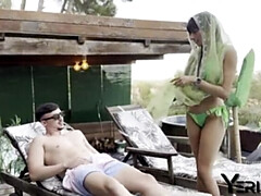 Arabe, Tetas grandes, Negro, Hablar sucio, Novia, Marido, Al aire libre, Tetas