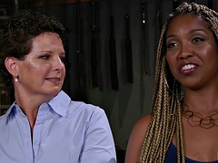 Sadomasoquismo, Negro, Amarrada, Ébano, Lesbiana, Lencería, Juguetes