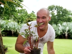 Badpak, Blond, Pijpbeurt, Rondborstig, Hd, Likken, Natuurlijke tieten, Kut duiken