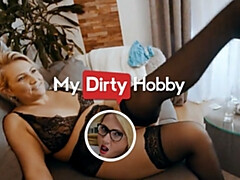 Amateur, Culo grande, Verga grande, Tetas grandes, Rubia, Alemán, Lencería, Medias largas