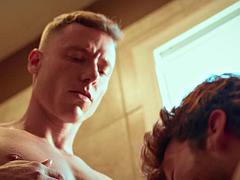 Gay, Hd, Músculo, Ducha, Tatuaje