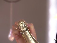 18, フェラチオ, 茶髪の, 爸, バック, 熟年, 現実, ガリガリ