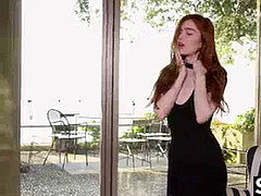 オナニー, オーガズム, 小柄, 赤毛, ティーン