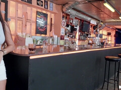 素人, 美女, 茶髪の, バック, 自然山雀, 公共, タトゥー, オッパイの