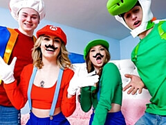 Grote kont, Grote lul, Pijpbeurt, Hondjeshouding, Kwartet, Natuurlijke tieten, Tiener, Tieten likken