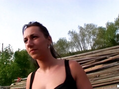 Amateur, Mamada, Morena, Checa, Europeo, Al aire libre, Pov, Realidad