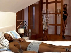 Черные, Минет, Глубокая глотка, Член, Хд, Межрасовый секс, Белье, Крошечные