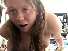 Fat little piggy bitch deserves her fuck-holes packed