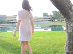 Acercamiento, Vestido, Extremo, Tacones, Masturbación, Orgasmo, Público, Ducha