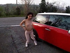 Минет, Брюнетки, Семяизвержение, Член, Хд, На публике, Подглядывание